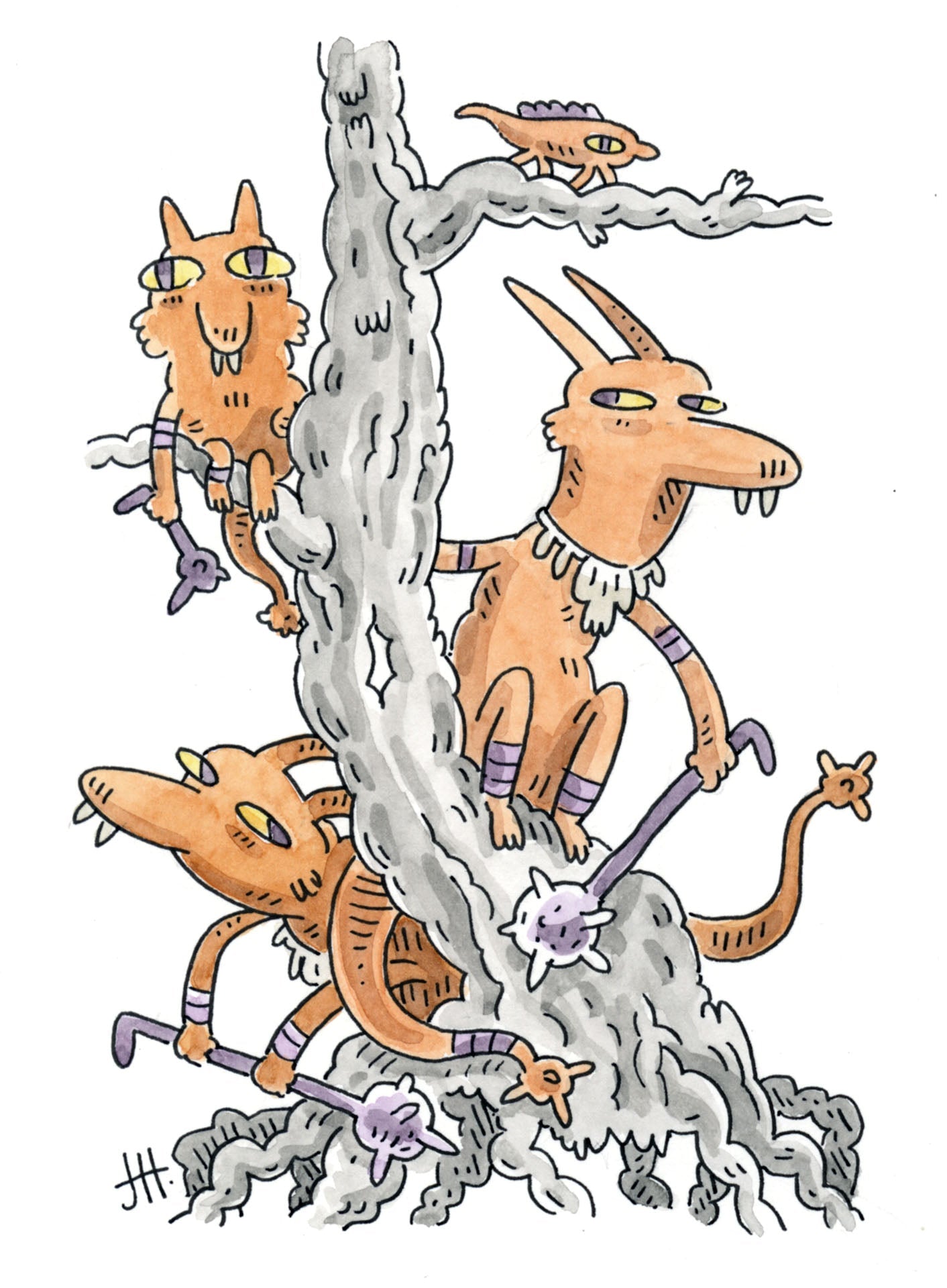 Sketch-A-Day #3, Kobolds