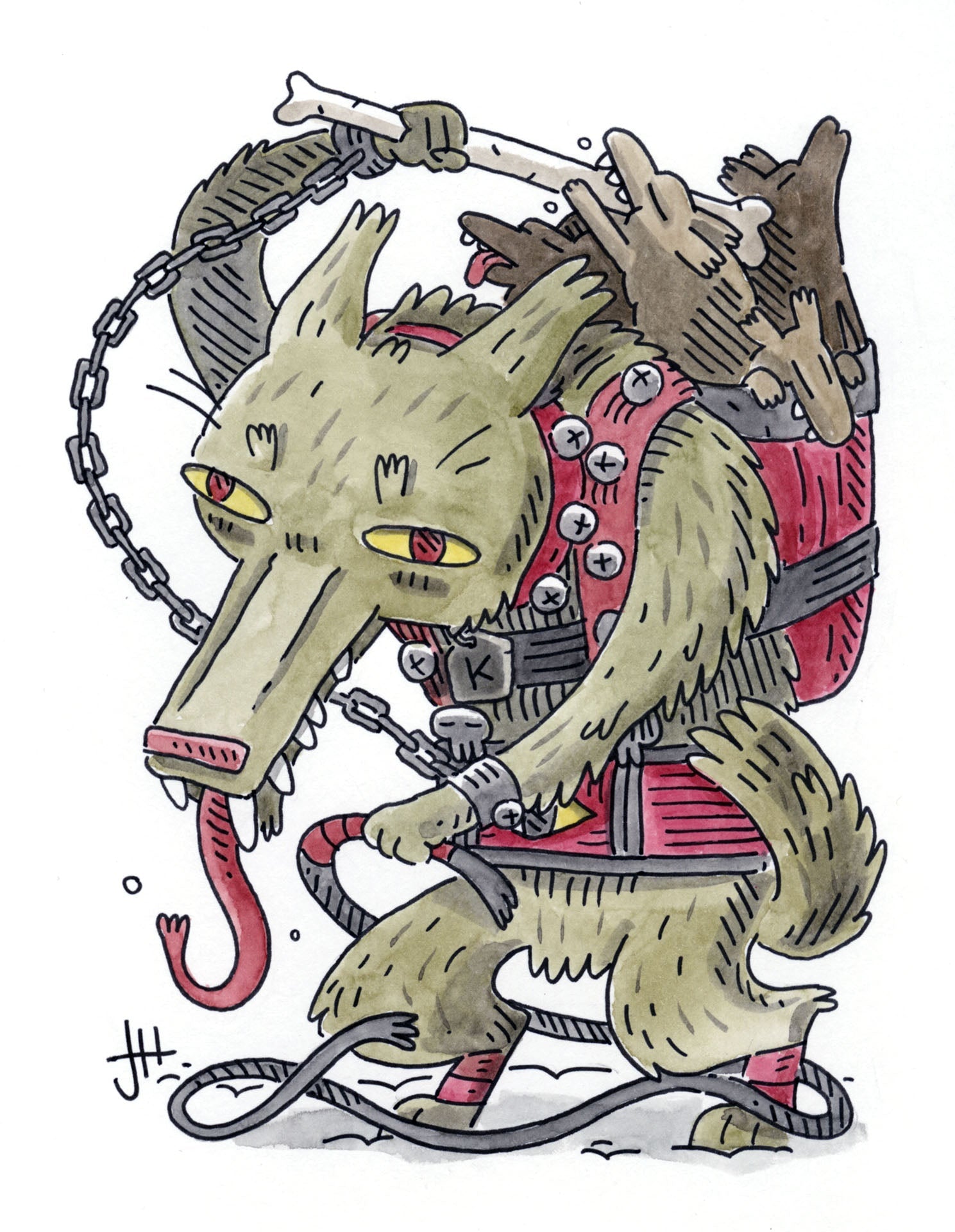 Sketch-A-Day 10, Kram-pup