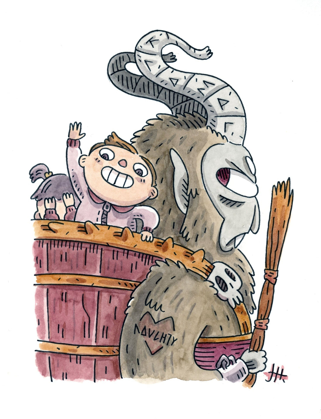 Sketch-A-Day #1, Krampus