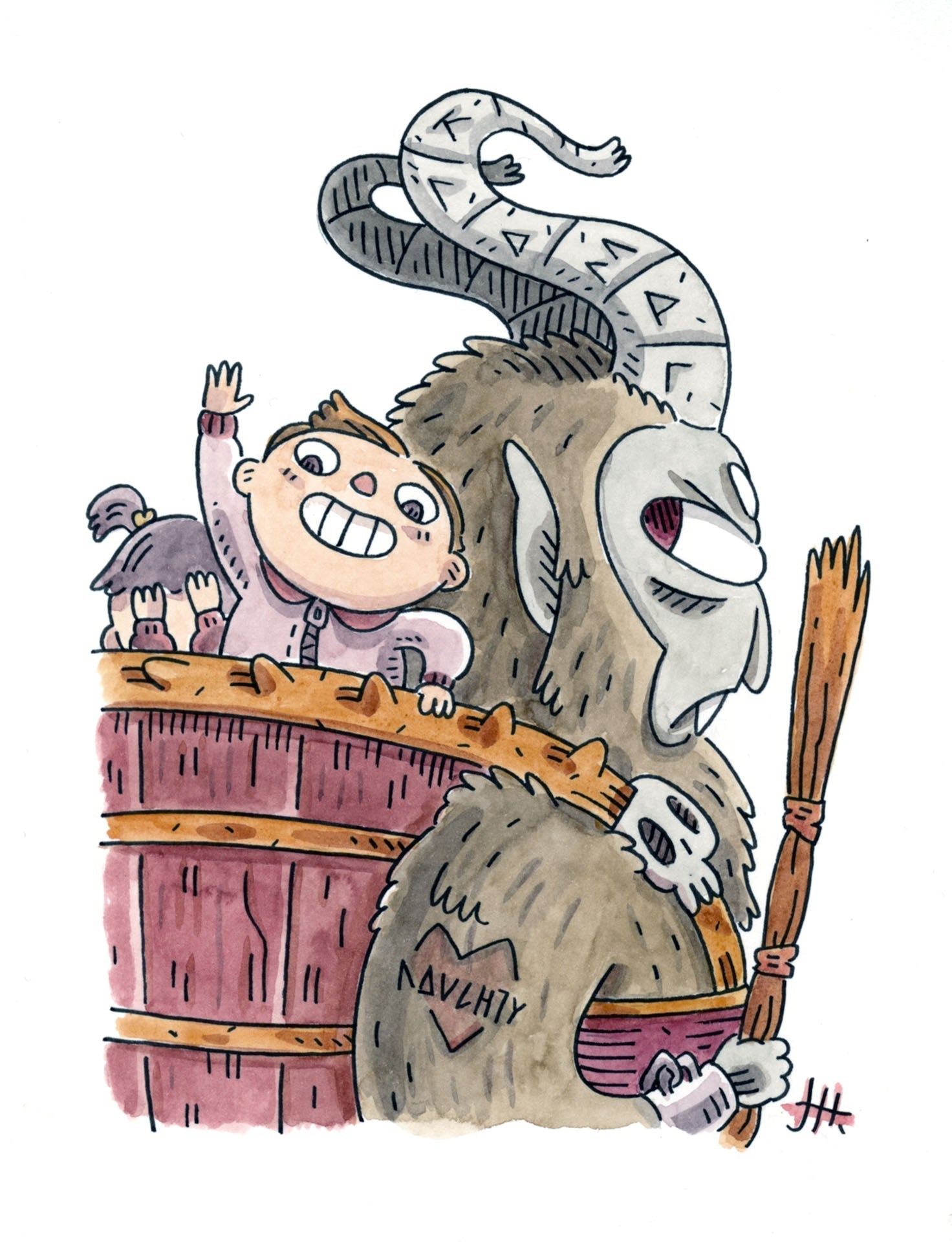 Sketch-A-Day #1, Krampus