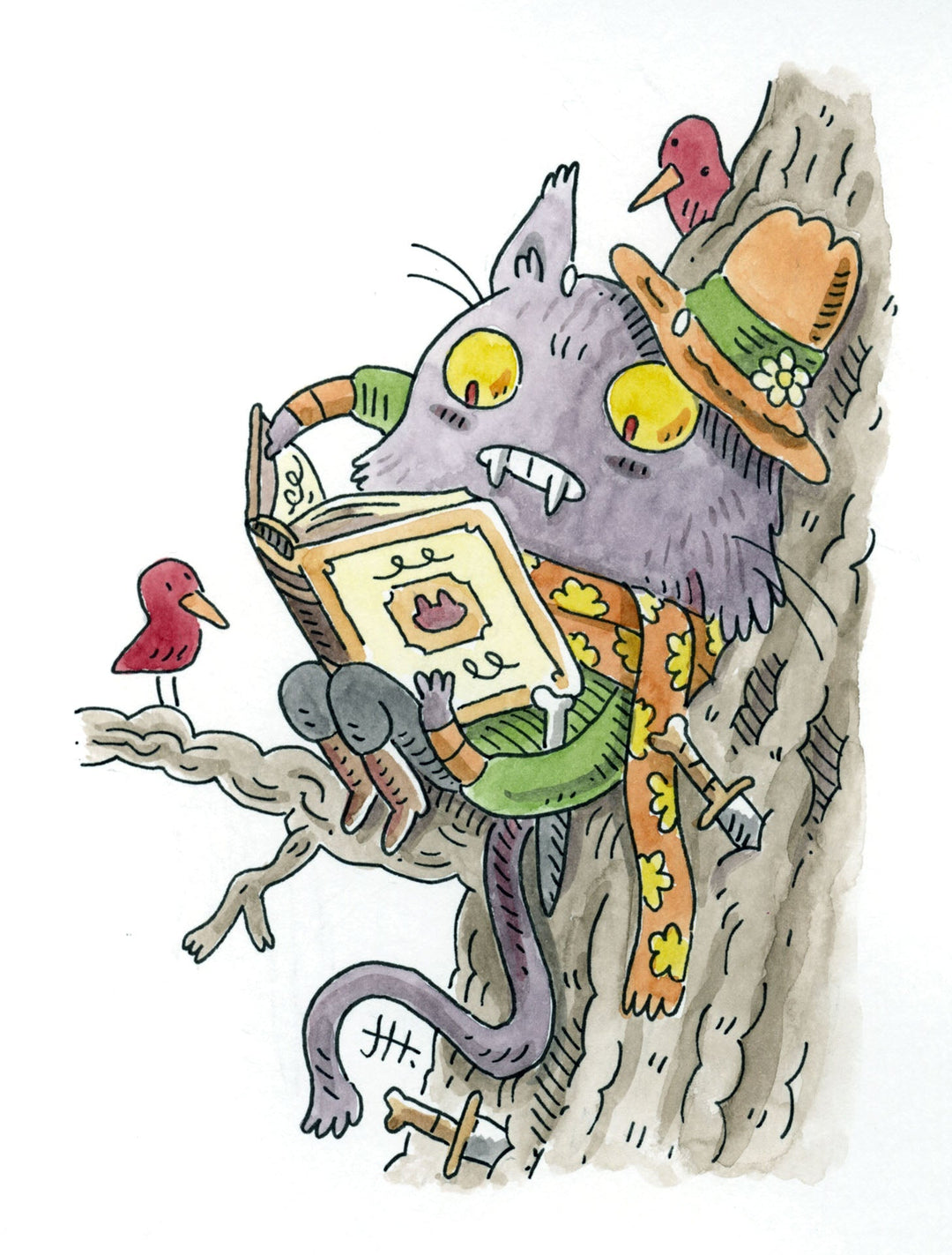 Sketch A Day 28, Reading Break