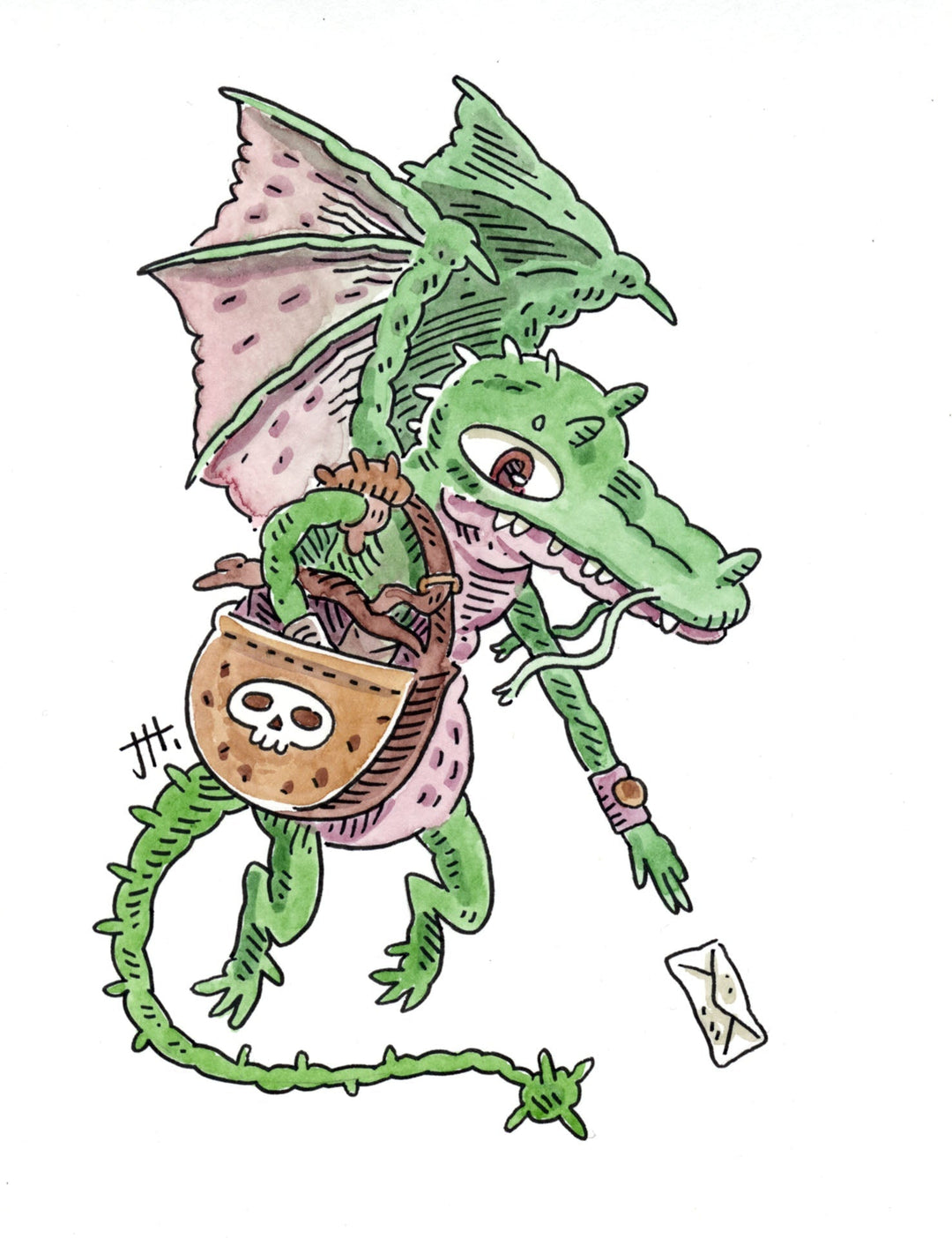 Sketch A Day 30, Mail Carrier