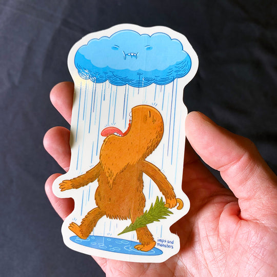 Rainy Waterproof Vinyl Sticker image 2