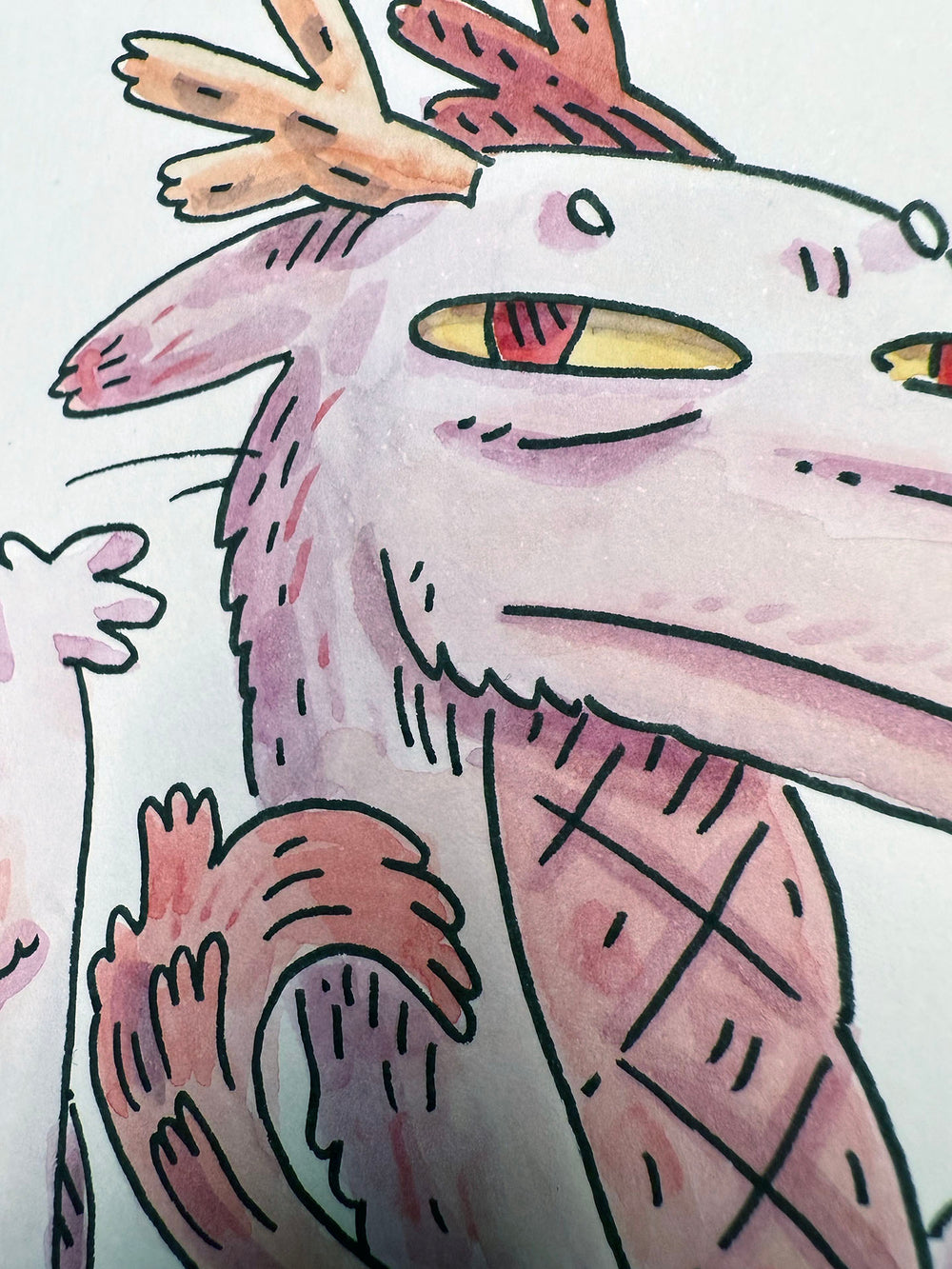 Spring Dragon Watercolor (Original)