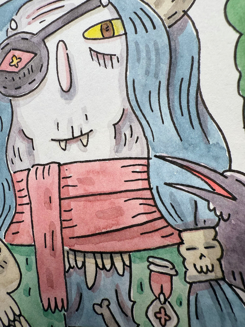 Swamp Oni Watercolor (Original)