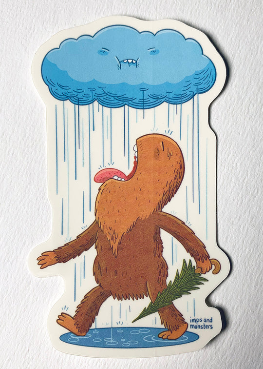 Rainy Waterproof Vinyl Sticker image 0