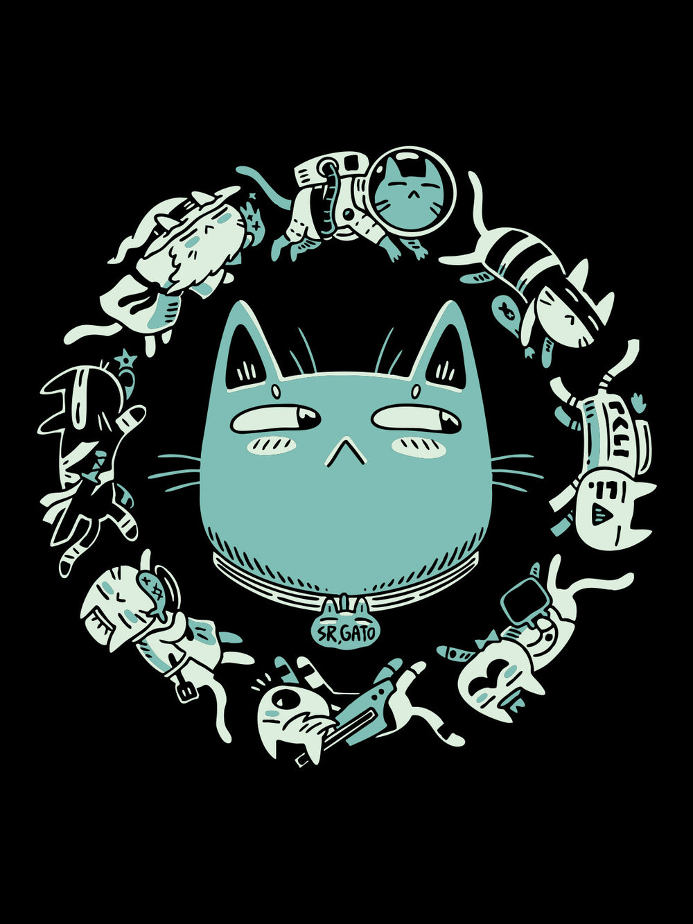 Nine Lives Tee (Glow-in-the-Dark)