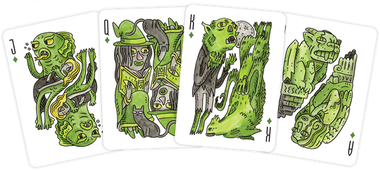 "Haunted Hallows" Playing Cards