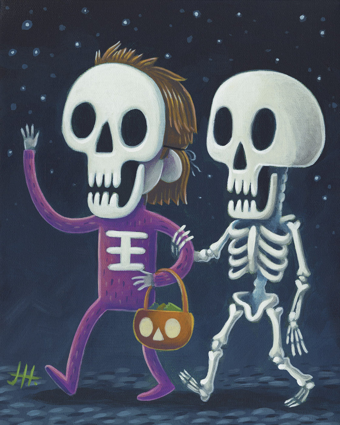 Hallo Skelly (Original Painting)
