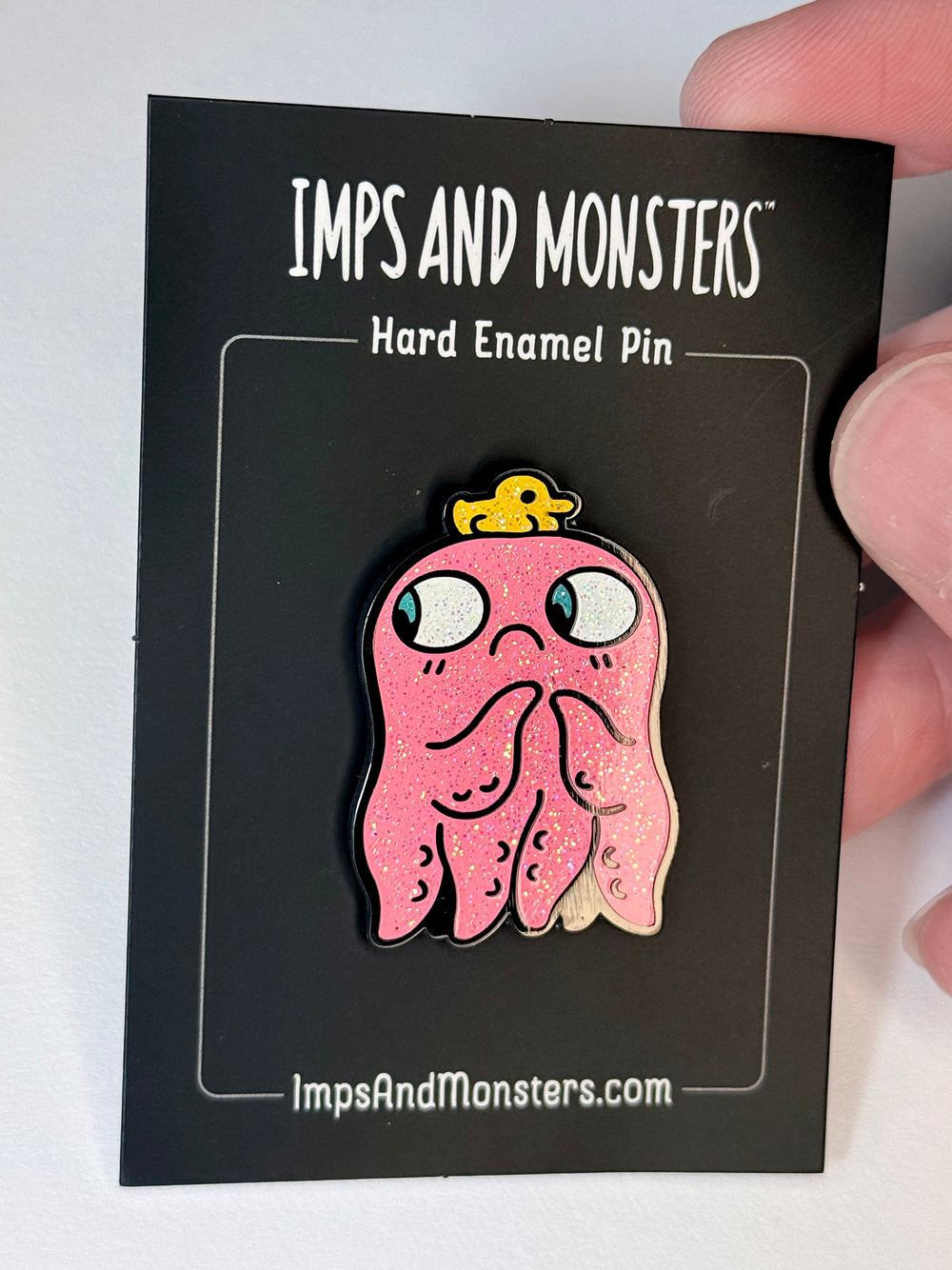 Arthur & Duck (Glitter Chase) Hard Enamel Pin