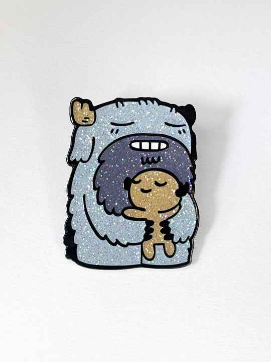Clarence &amp; Kipp (Glitter Chase) Hard Enamel Pin