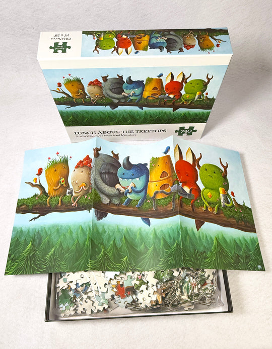 Lunch Above The Treetops 740-piece Jigsaw Puzzle