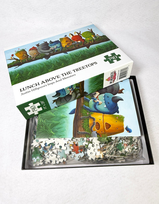 Lunch Above The Treetops 740-piece Jigsaw Puzzle