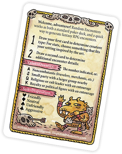 "Random Encounters" Playing Cards