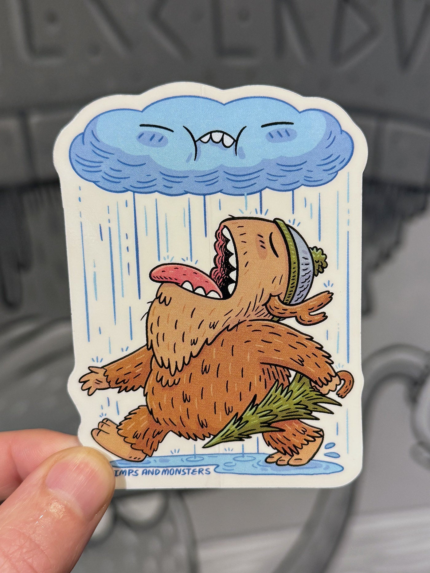 Rainy Vinyl Sticker (Redux) – Imps and Monsters LLC