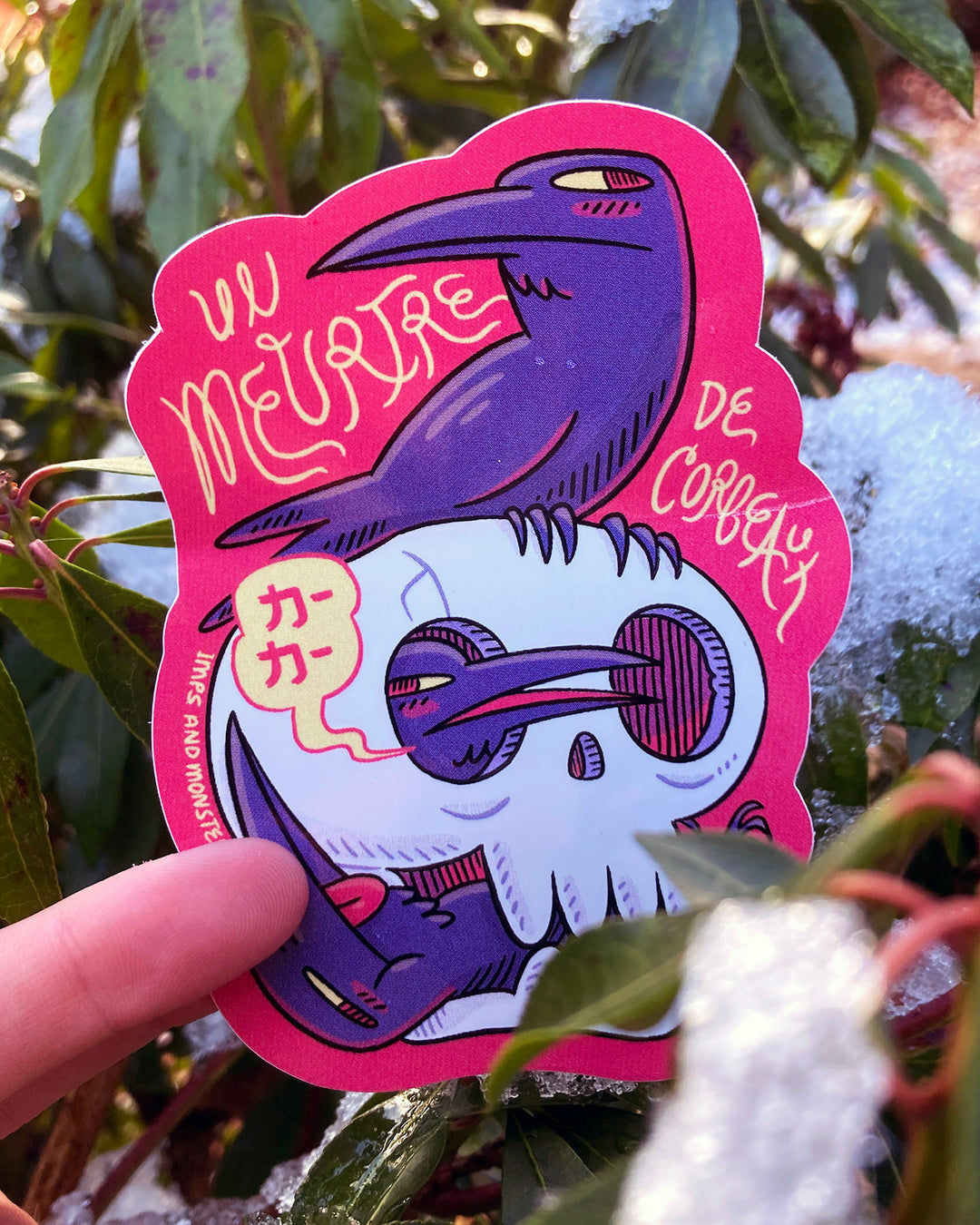 Un Meurtre De Corbeaux Vinyl Sticker