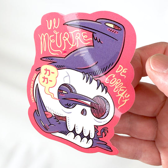 Un Meurtre De Corbeaux Vinyl Sticker