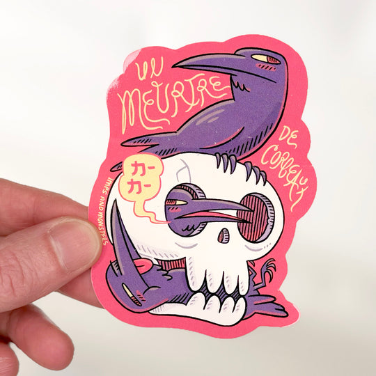 Un Meurtre De Corbeaux Vinyl Sticker