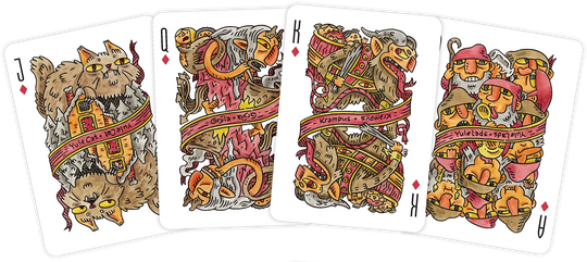 "Winter Folklore" Playing Cards