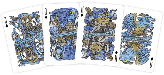 "Winter Folklore" Playing Cards