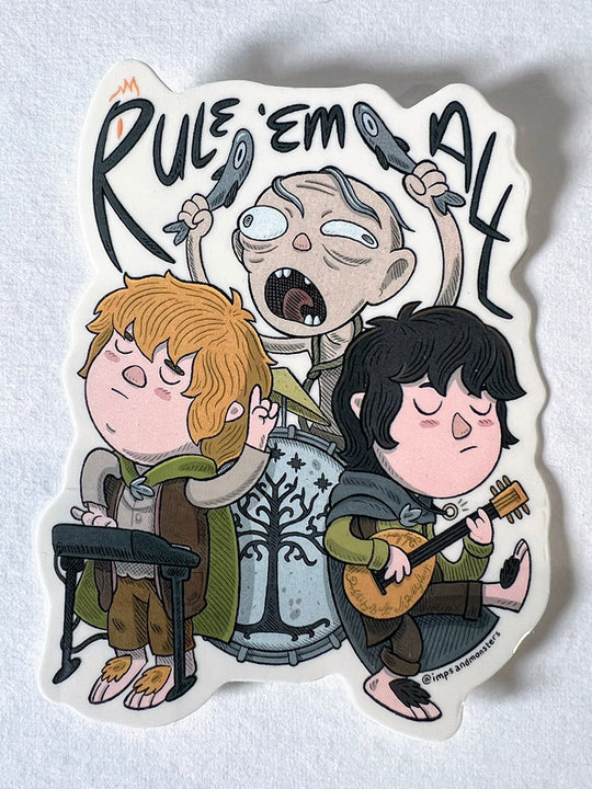 Rule Em All Waterproof Vinyl Sticker image 0