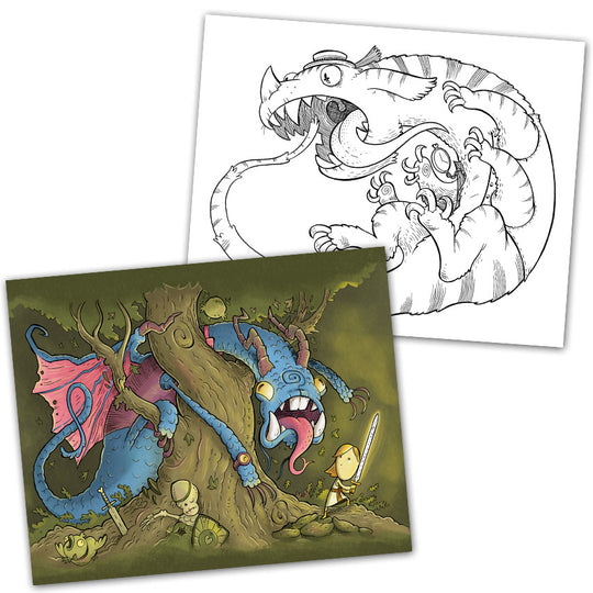 Jabberwocky: A Nonsense Coloring Book + Bonus Prints image 2