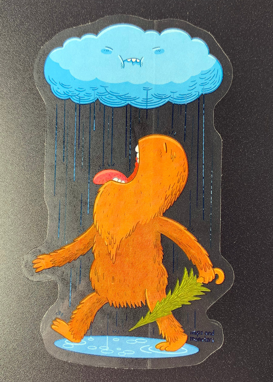 Rainy Waterproof Vinyl Sticker image 1