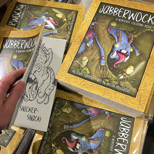 Jabberwocky: A Nonsense Coloring Book + Bonus Prints image 1