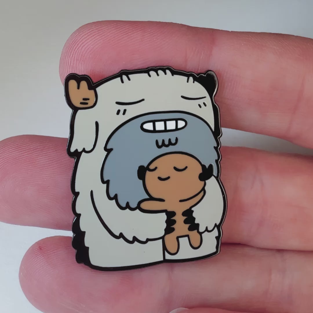 Clarence &amp; Kipp Hard Enamel Pin