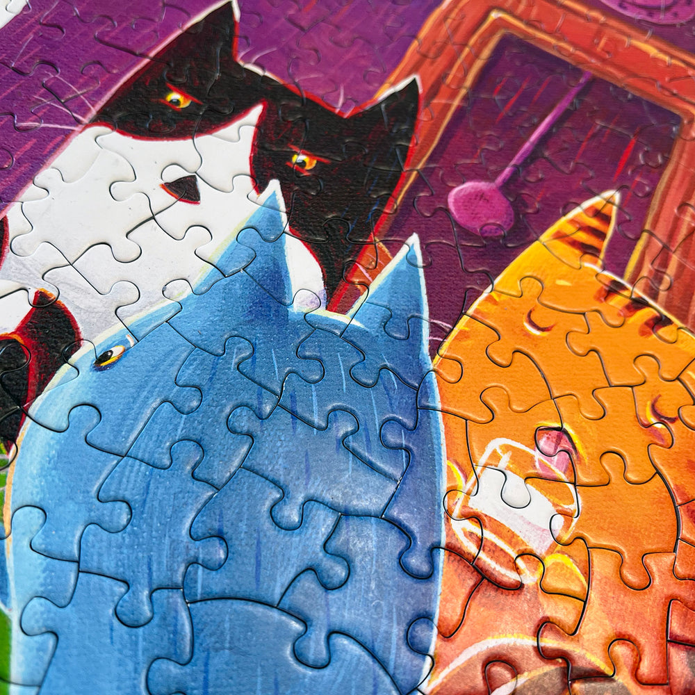 Cats Playing Blackjack 500-piece puzzle