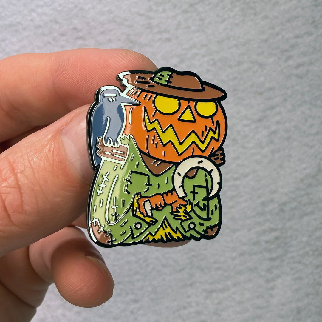 Scarecrow Enamel Pin (Glow)