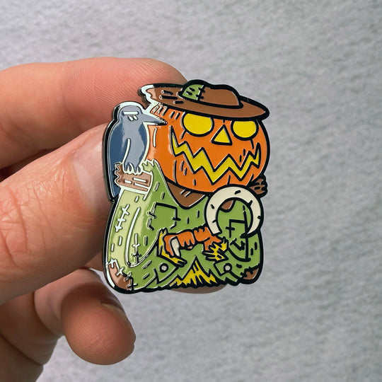 Scarecrow Enamel Pin (Glow)