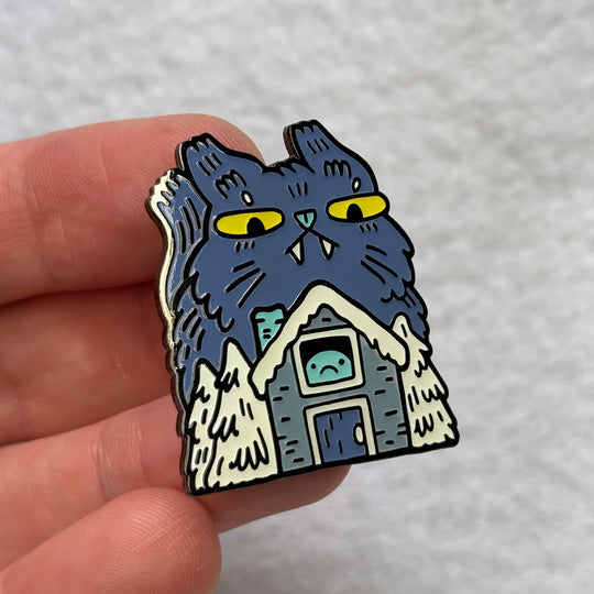 Yule Cat Enamel Pin (Glow)